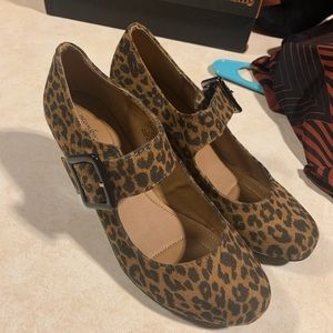 Cheetah Mary Jane Heels